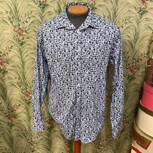 Joseph A Banks autumn print dress shirt